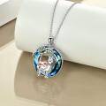 wholesale 925 Sterling Silver Crystal Sloth & Llama Charm Pendant Necklace for Women-0-1