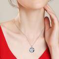 wholesale 925 Sterling Silver Crystal Sloth & Llama Charm Pendant Necklace for Women-0-5