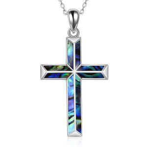 Sterling Silver Cross Necklace-0