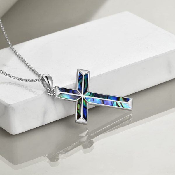 Sterling Silver Cross Necklace-3