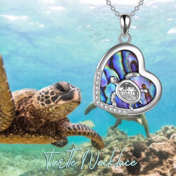 Sterling Silver Sea Turtle Necklace-5