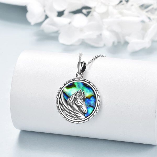 Sterling Silver Horse Necklace-2