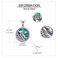 wholesale 925 Sterling Silver Abalone Shell Origami Horse Pendant Necklace for Women Wife Girlfriend-0-4