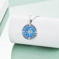 wholesale  Sterling Silver Celtic Knot Compass Necklace Graduation Friendship Talisman Travel Jewelry Gift for Women Girls -0-2