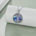wholesale 925 Sterling Silver Abalone Shell Tree of Life Pendant Necklace for Women Christmas s-0-7