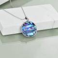 wholesale 925 Sterling Silver Abalone Shell Tree of Life Pendant Necklace for Women Christmas s-0-8