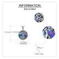 wholesale 925 Sterling Silver Abalone Shell Tree of Life Pendant Necklace for Women Christmas s-0-9