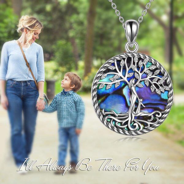 Sterling Silver Tree Of Life Necklace-4