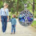 wholesale 925 Sterling Silver Abalone Shell Tree of Life Pendant Necklace for Women Christmas s-0-10