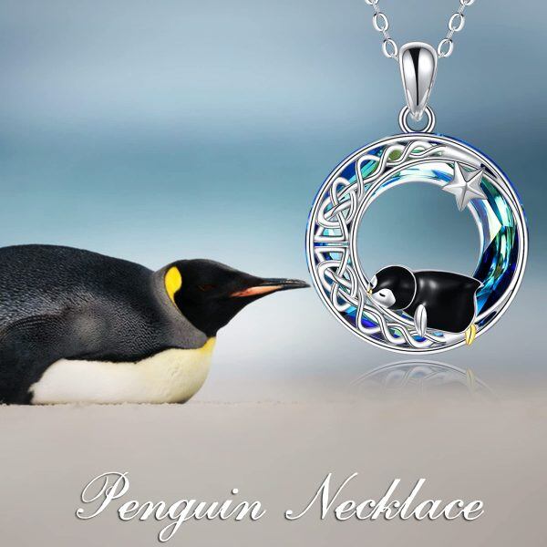 Sterling Silver Penguin Necklace-4