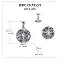 wholesale 925 Sterling Silver Celtic Knot Compass Photo Locket Pendant Necklace s for Women and Men-0-4