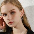 wholesale 925 Sterling Silver Mushroom & Crescent Moon Dangle Earrings for Women-0-1