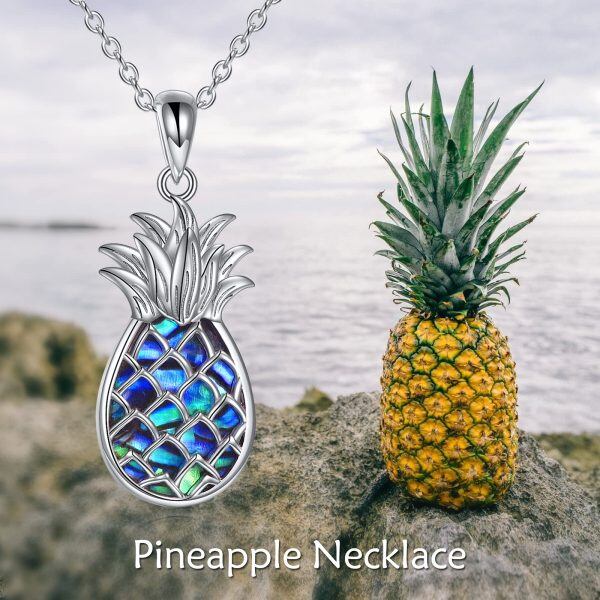 Sterling Silver Pineapple Necklace-5