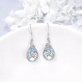 wholesale 925 Sterling Silver Abalone Shell Dolphins Drop Earrings for Women's Fashion s-0-2