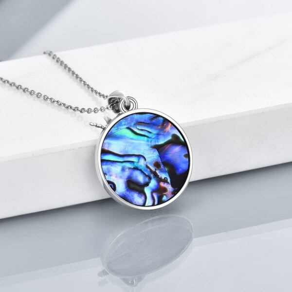 Sterling Silver Wolf Dragonfly Necklace-3