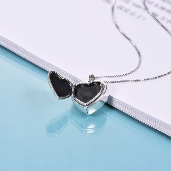 Sterling Silver Heart Necklace-1