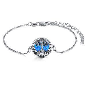 Sterling Silver Tree Of Life Bracelet-0