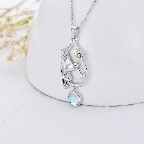 Sterling Silver Hummingbird Necklace-1