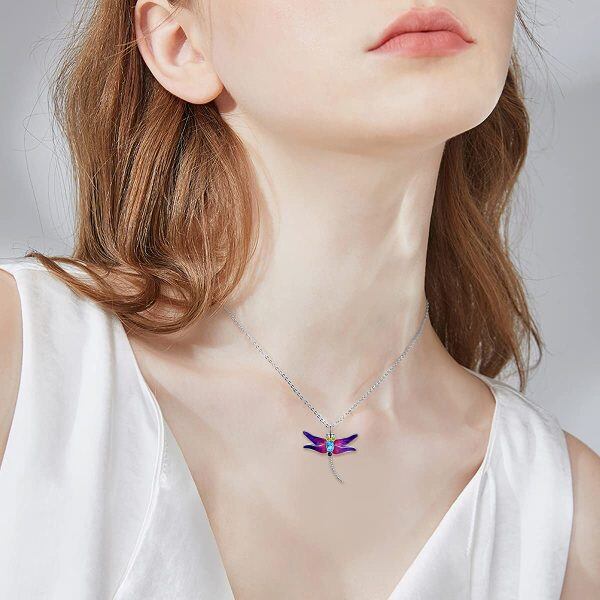 Sterling Silver Dragonfly Necklace-3