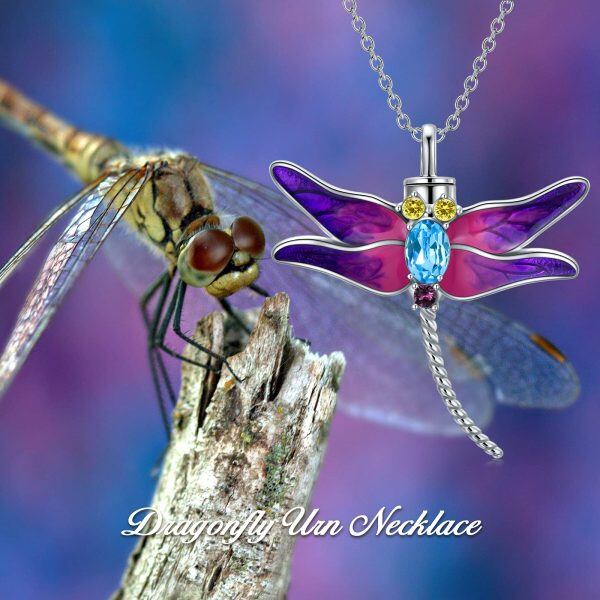 Sterling Silver Dragonfly Necklace-4