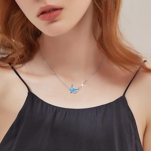 Sterling Silver Shark Necklace-4