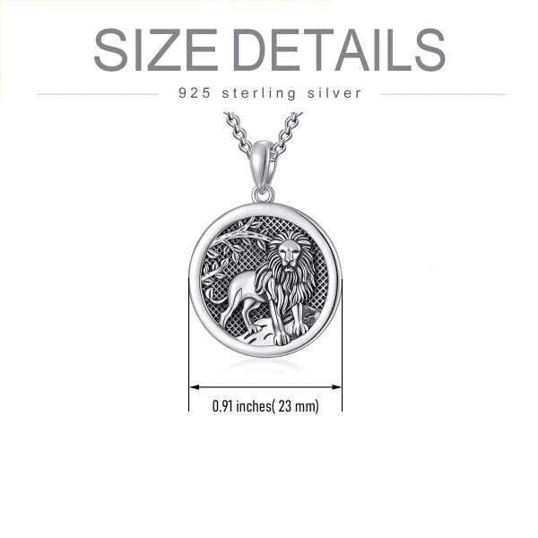 Sterling Silver Lion Necklace-6