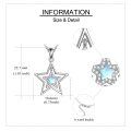 wholesale 925 Sterling Silver Moonstone Star Pendant Necklace for Women - Wholesale Jewelry-0-4
