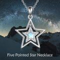 wholesale 925 Sterling Silver Moonstone Star Pendant Necklace for Women - Wholesale Jewelry-0-5