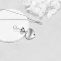 wholesale 925 Sterling Silver Heart Urn Pendant with Rose Gold Mom Forever in My Heart Keepsake Jewelry for Women and Men Pets Ashes Memorial Gifts-0-3