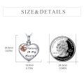 wholesale 925 Sterling Silver Heart Urn Pendant with Rose Gold Mom Forever in My Heart Keepsake Jewelry for Women and Men Pets Ashes Memorial Gifts-0-4
