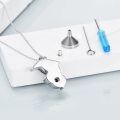 wholesale 925 Sterling Silver Blue Crystal Dolphin Pendant Necklace for Women-0-4