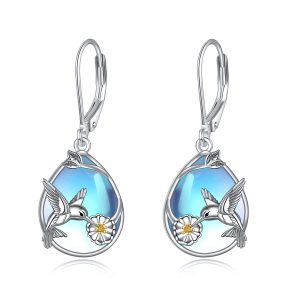 Axolotl/Hummingbird/Firefly Dangle Drop Earrings for Women Sterling Silver-0