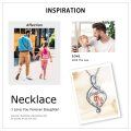 wholesale 925 Sterling Silver Mother and Daughter Love Forever Heart Pendant Necklace-0-3