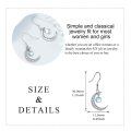 wholesale 925 Sterling Silver Crescent Moon Shape Rainbow Moonstone Dangle Earrings for Women-0-4