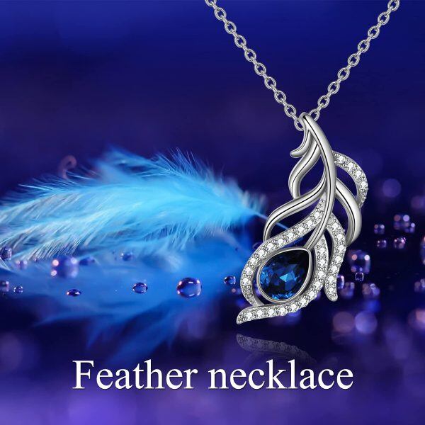 Sterling Silver Feather Necklace-5