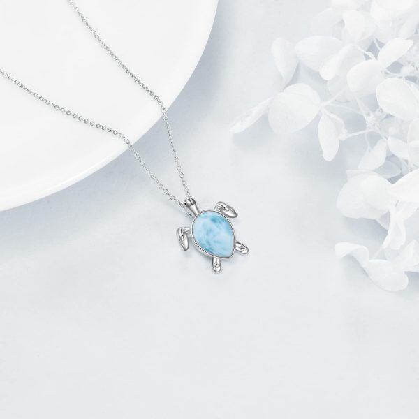 Sterling Silver Sea Turtle Necklace-3