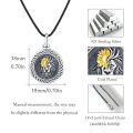 wholesale 925 Sterling Silver Round Lion Head Photo Locket Pendant Necklaces for Women-0-4