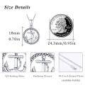 wholesale 925 Sterling Silver Nautical Anchor Pendant Necklace for Women - Wholesale Jewelry-0-4