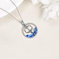 wholesale 925 Sterling Silver Tridents Ocean Wave Pendant Necklaces Greek Mythology Charm Jewellery Gift for Her-0-3