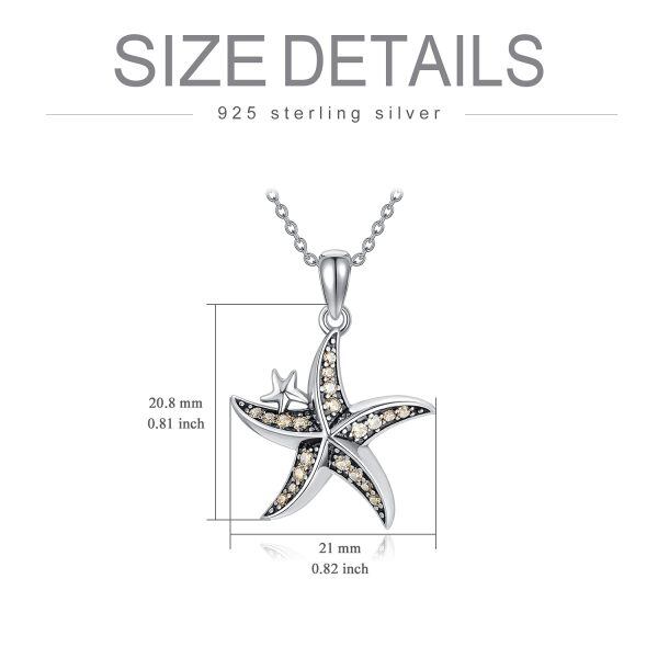 Sterling Silver Starfish Necklace-1