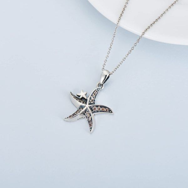 Sterling Silver Starfish Necklace-3