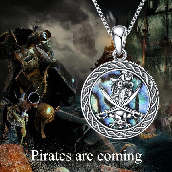 Sterling Silver Pirates Necklace-5