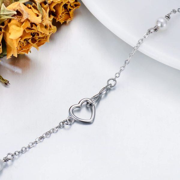 Sterling Sliver Heart Bracelets-2