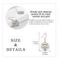 wholesale 925 Sterling Silver Queen Bee Crown Dangle Earrings with Cubic Zirconia and Gold Plating for Women-0-3