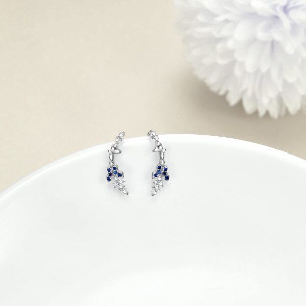 Sterling Silver Butterfly Earrings-1