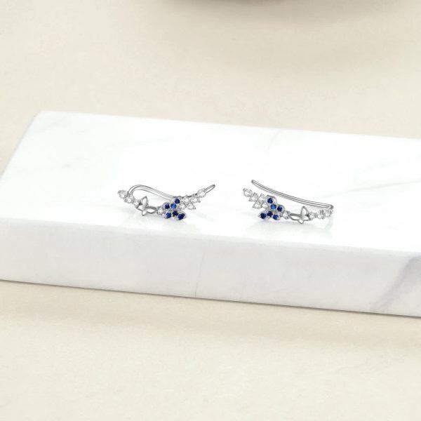 Sterling Silver Butterfly Earrings-2