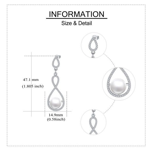 Sterling Silver Infinity Earrings-4