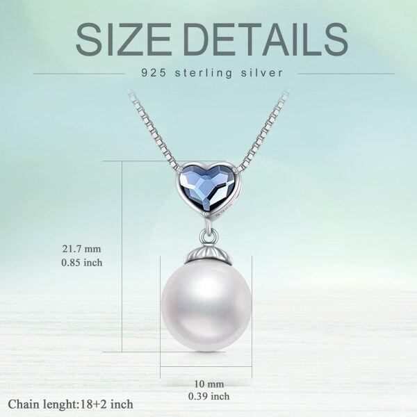 Sterling Silver Heart Pendant Necklace-4