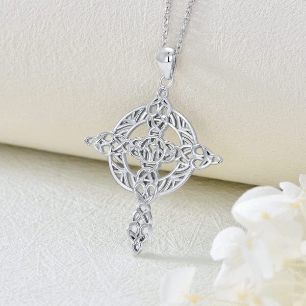 Sterling Silver Cross Necklace-2