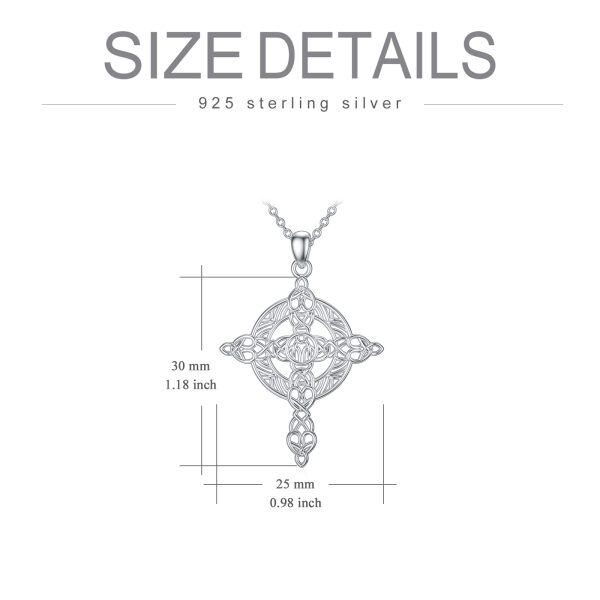 Sterling Silver Cross Necklace-5